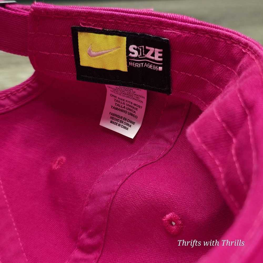Women's Nike HERITAGE 86 - Futura Pink Hat - One Size Fits Most - Picture 14 of 15
